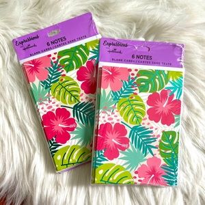 NWT Tropical Thank You Notecards-Set of 12